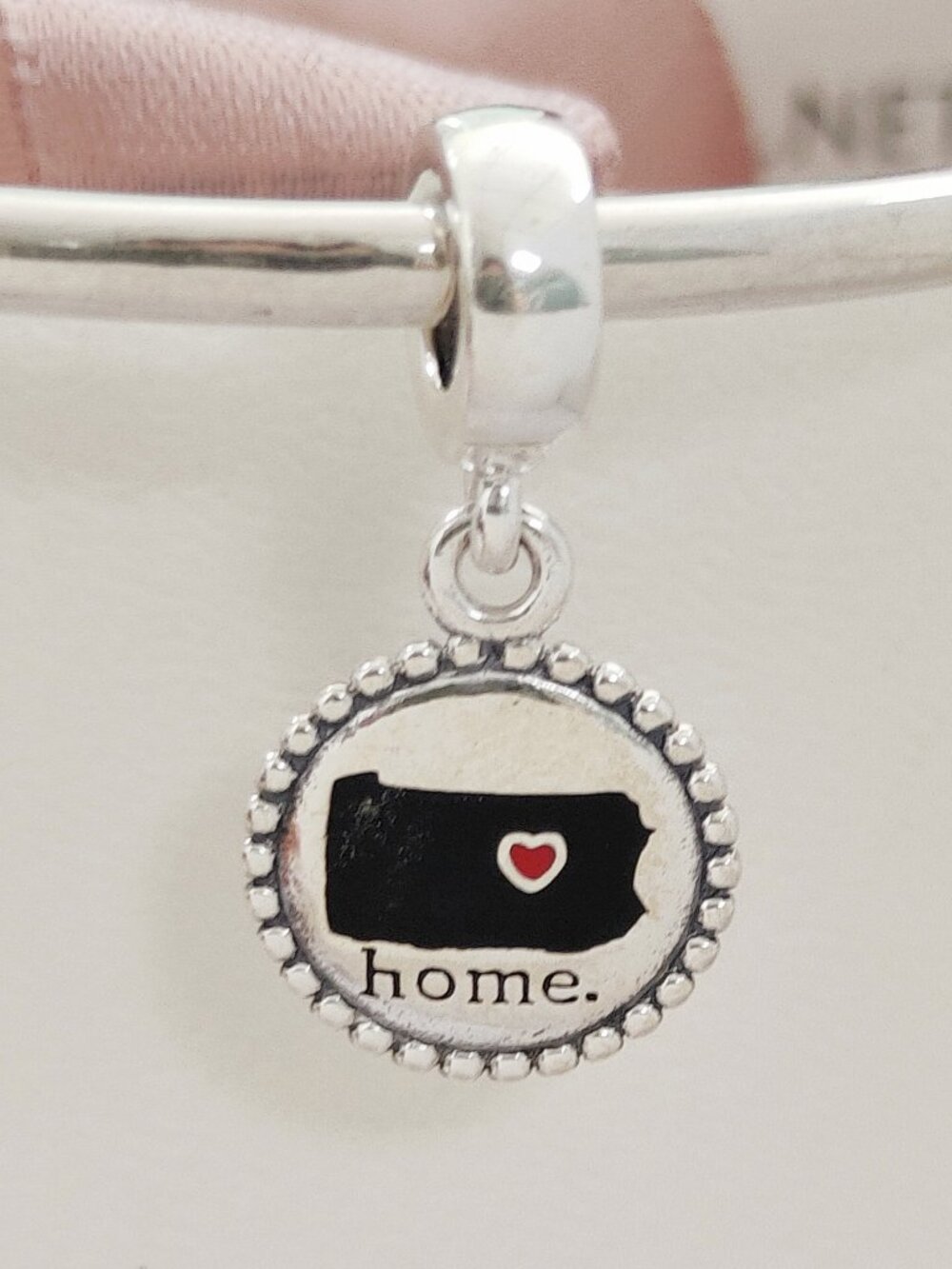 Pandora Pennsylvania Map PA Home Exclusive Dangle Charm with box